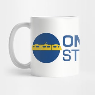 Omaha Streetcar Blue/Yellow Logo Mug